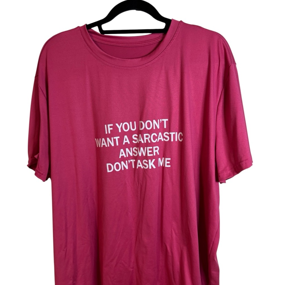 Pink Short Sleeve Crew Neck Tee